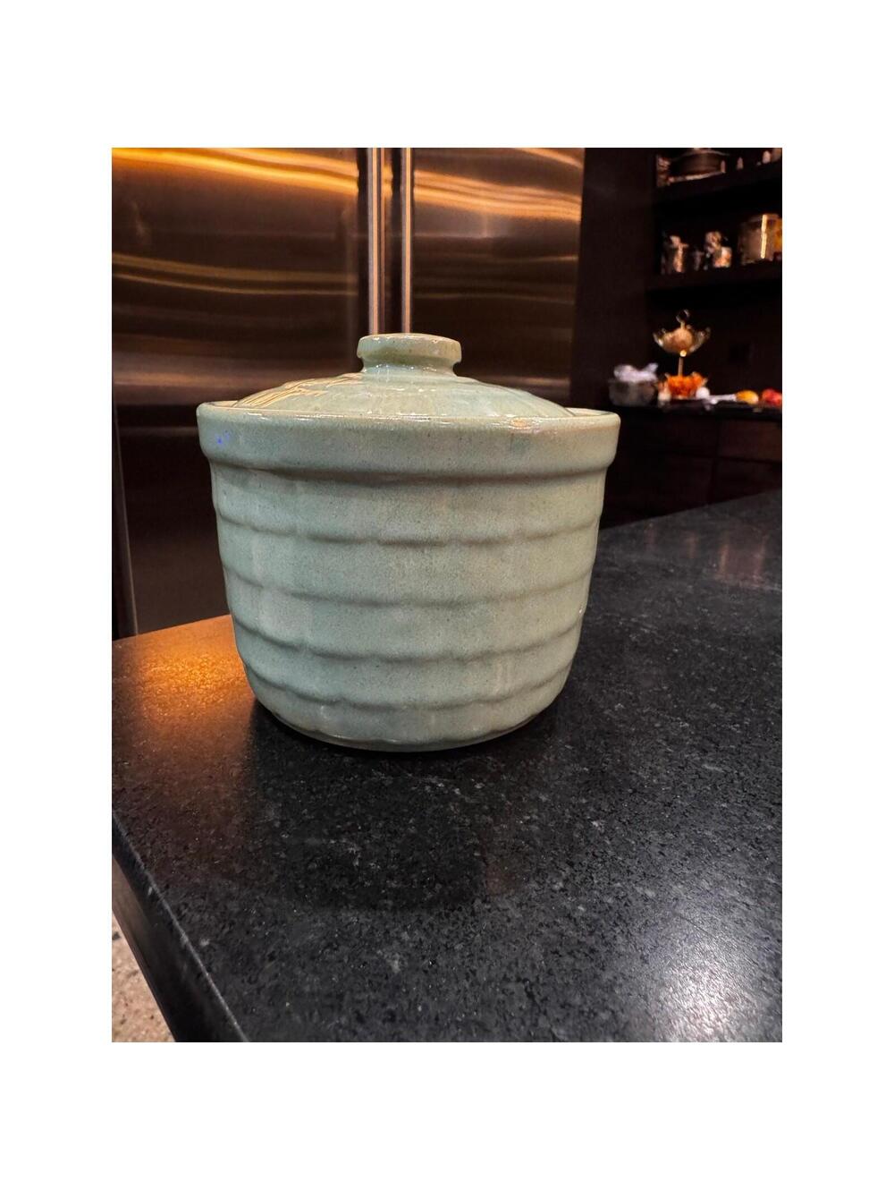 Vintage McCoy Honeycomb Small Stoneware Crock